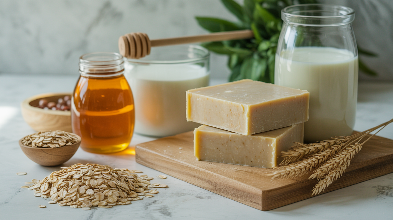 Adding Milk, Honey, and Oatmeal to Soap