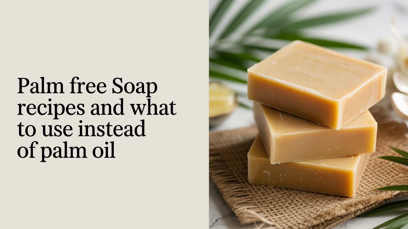 Palm Free Soap Recipes and What to Use Instead of Palm Oil